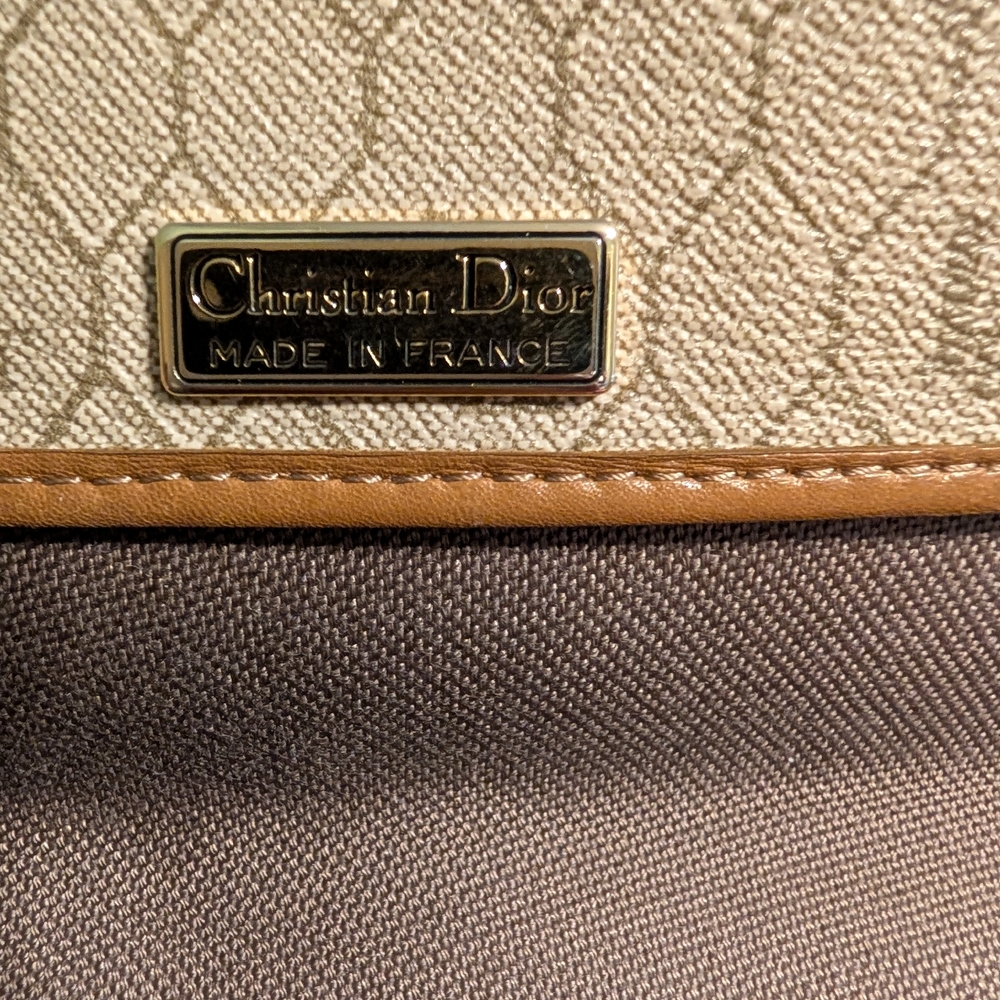 Christian Dior Beige Crossbody Bag Stylish Clean Long Strap Italy - Picture 10 of 14